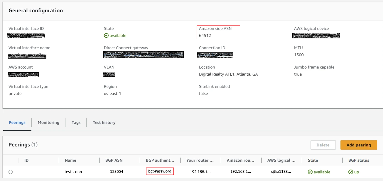 AWS Peering