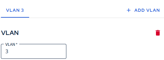 Edit Connection VLAN