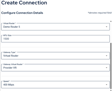 Create Connection Example VR
