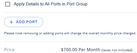 Add Ports to Group