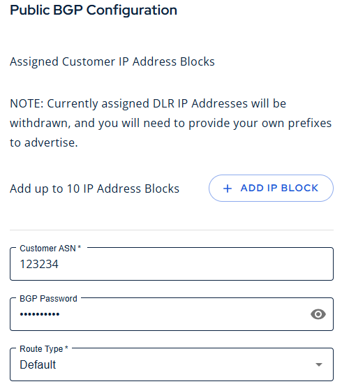 Digital Internet Public BGP