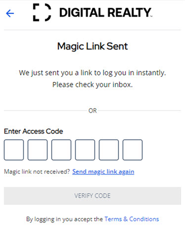 Login via Magic Link