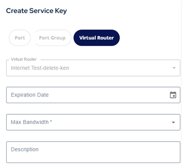 Service-Key Port